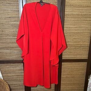 Lauren Ralph Lauren Vibrant Red Midi Sheath Dress